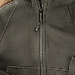 Lululemon Carob Brown full zip cropped hoodie
